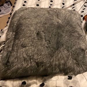 Faux fur deco pillow